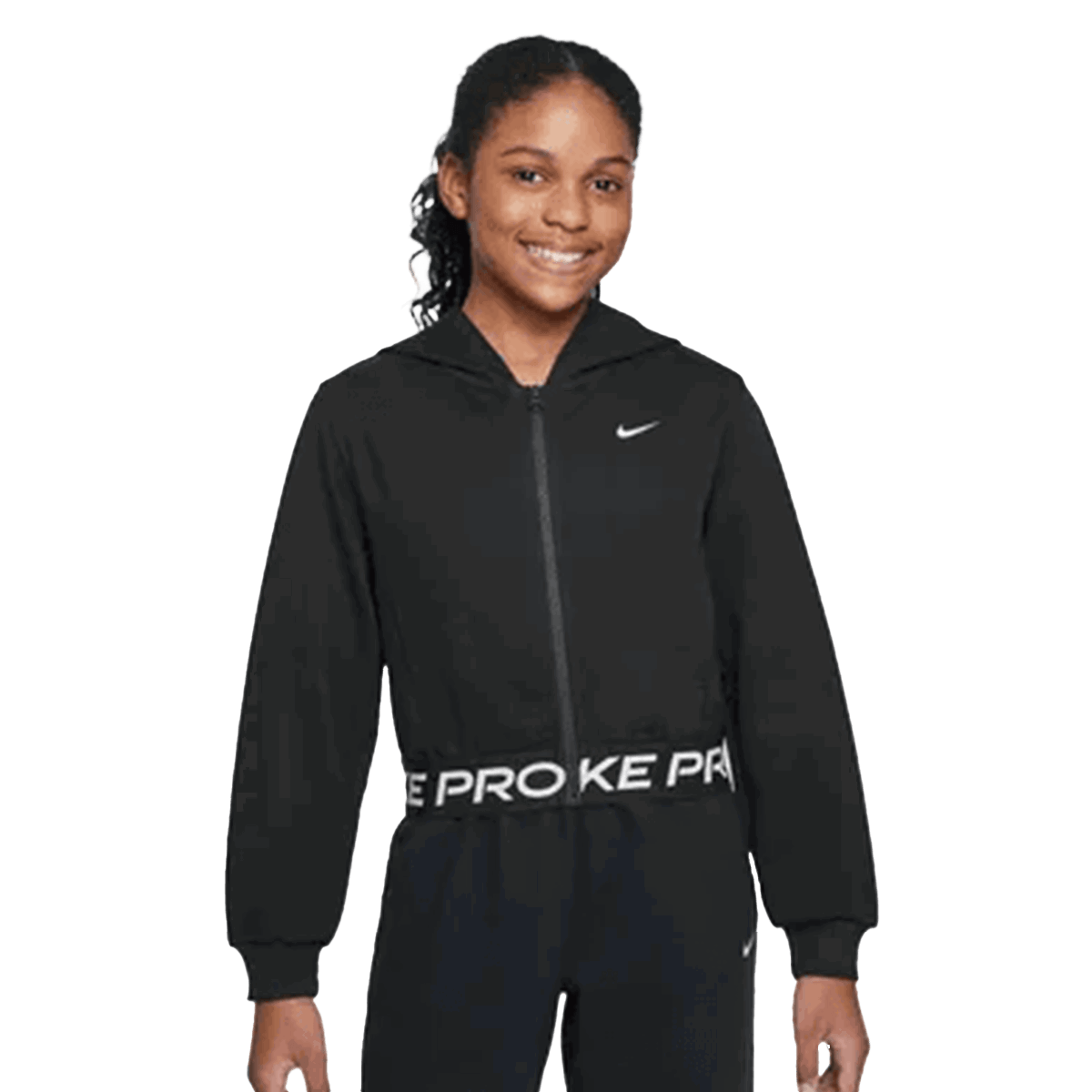 Sweatshirt Nike Pro Training Full-Zip Fleece Hoodie Sort | HQ9312-011, 0
