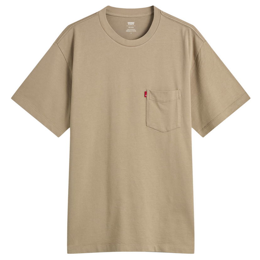 T-shirt Levi's Red Tab Exclusive Heavyweight Pocket Tee Beige | A8605-0014-KHK