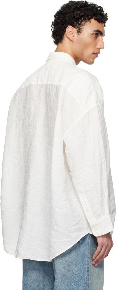 Skjorte R13 R13 Drop Neck Shirt Hvid | R13MR004-R364A, 2