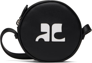Skuldertaske Courrèges Courrèges Reedition Leather Circle Bag Sort | PERGSA066CR0065, 0