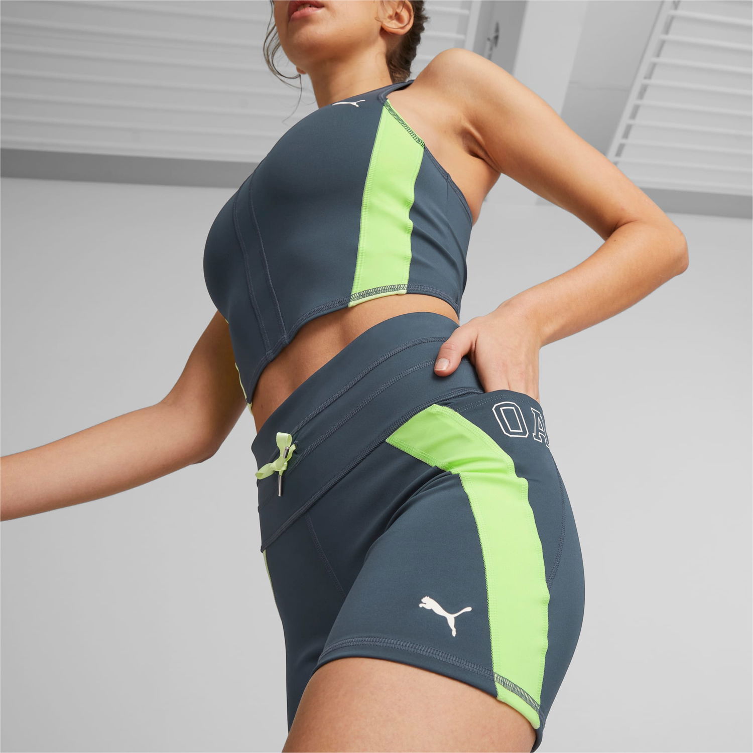 Shorts Puma x OLIVIA AMATO Tight Running Shorts Flerfarvet | 523459_16, 1