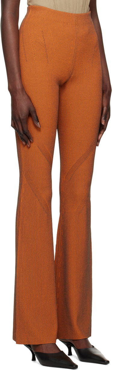 Leggings Dion Lee Angled Knit Trousers Orange | C7154R23, 1