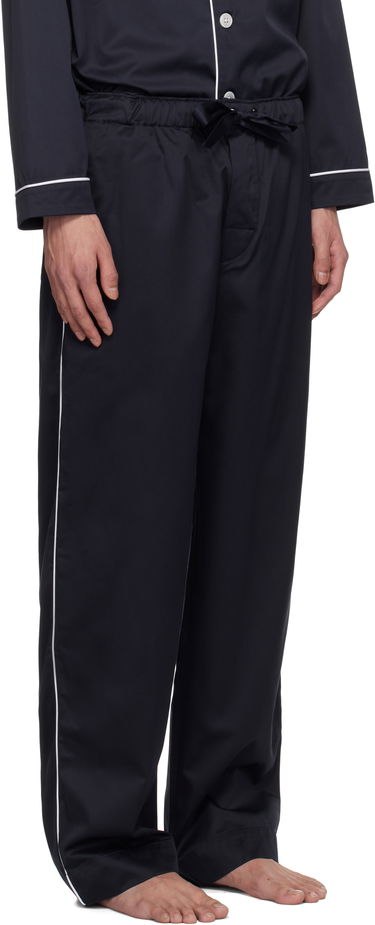 Joggingbukser TEKLA Sateen Pyjama Pants Sort | SWP-NAV, 1