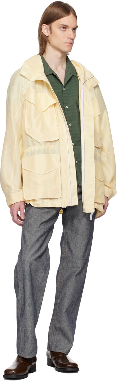 Vindjakke Ranra RANRA Explorer Silk Ripstop Long Hoodie Jacket Gul | AMSS25OW01516, 3