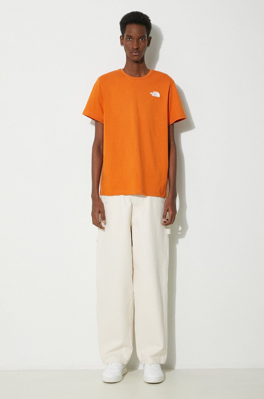 T-shirt The North Face T-Shirt With Print Orange | NF0A87NVPCO1, 1