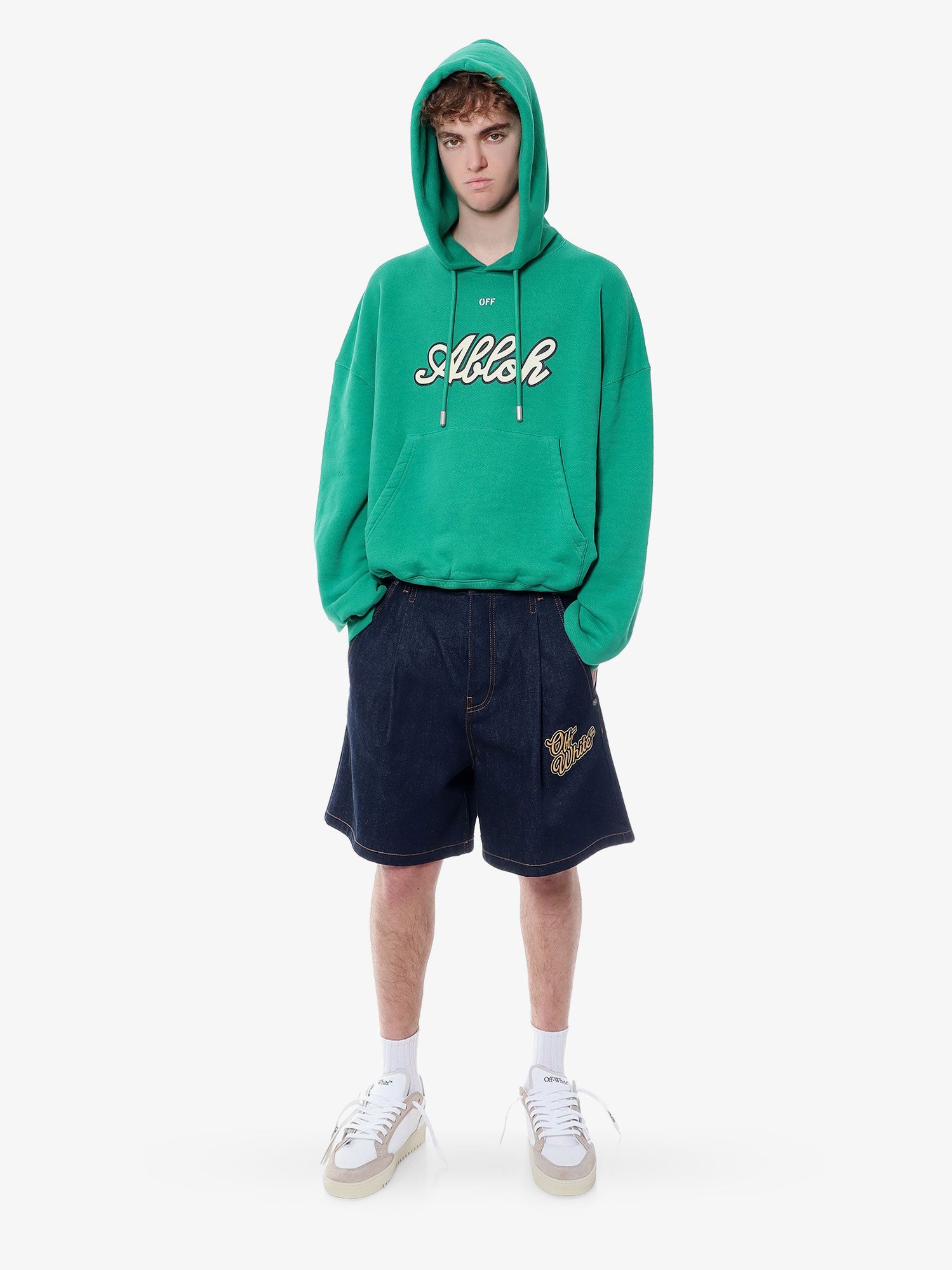 Shorts Off-White BERMUDA SHORTS - OFF WHITE Mørkeblå | OMYC021S24DEN0024522, 1