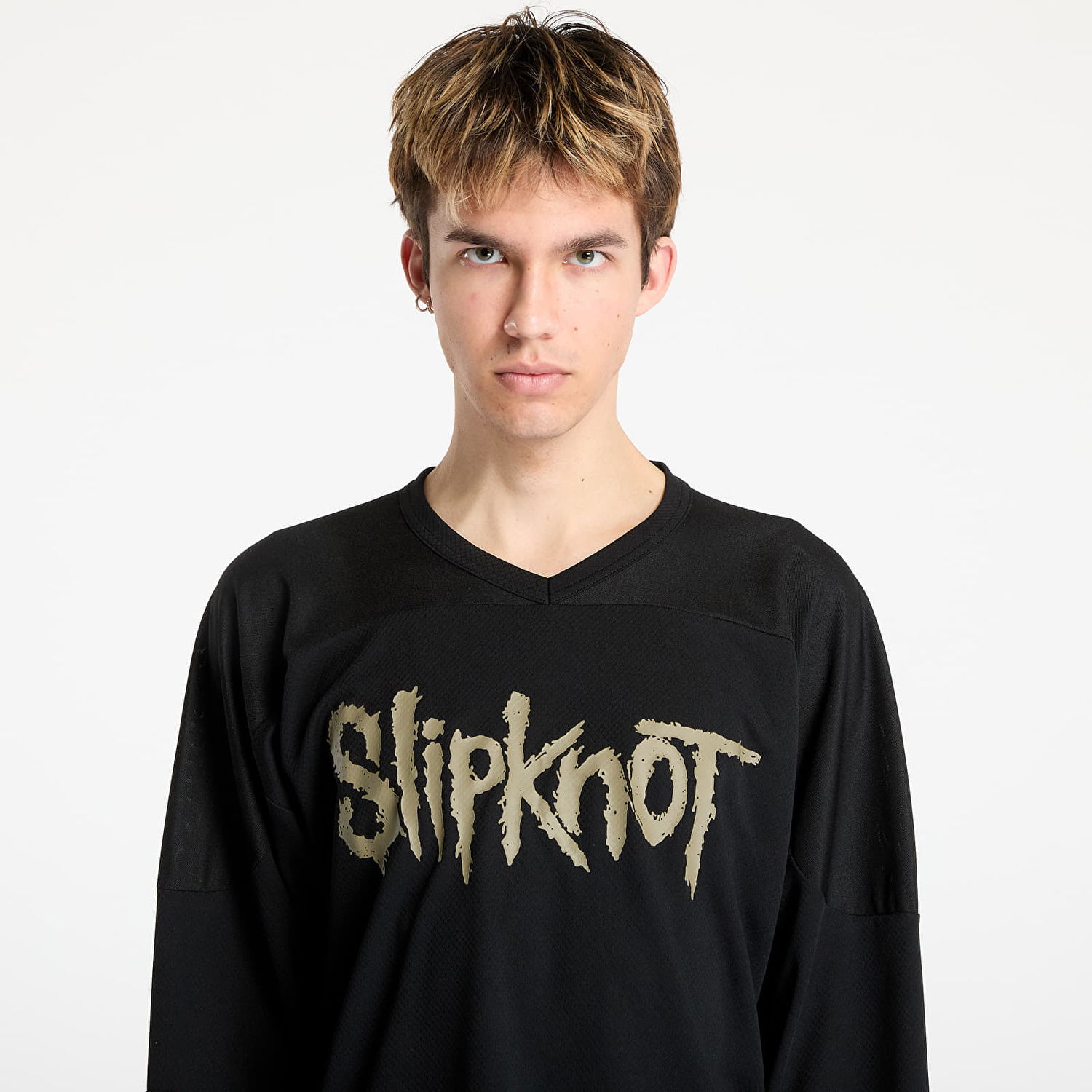 Sweater Pleasures PLEASURES x Slipknot X-Ray Hockey Jersey Sort | P25SK012 BLACK, 1