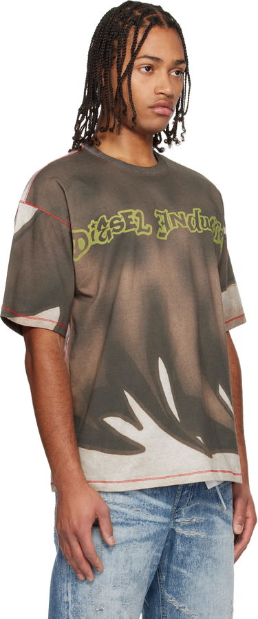 T-shirt Diesel T-Boxt-Show Oversized Washed Graphic T-shirt with Contrast Stitching Flerfarvet | A21230-0BKBY-7FMA, 1