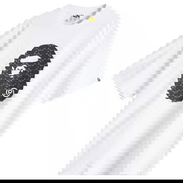 T-shirt BAPE A Bathing Ape Collegeonogram Ape Head Relaxed Fit T-Shirt, Size Large Hvid | 001TEL301334M-WHT, 0