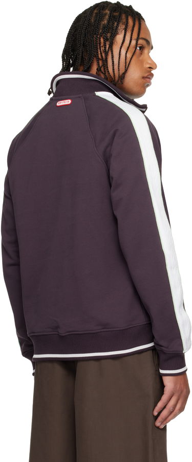 Sweatshirt Casablanca Quarter Zip Laurel Sweatshirt Lilla | M-AW25-JTP-419-01, 2