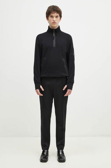 Sweatshirt C.P. Company Diagonal Raised Fleece Half-Zipped Sweatshirt Sort | 17CMSS027A005086W, 4
