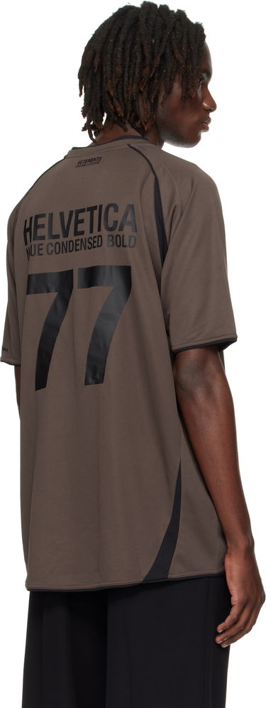 T-shirt VETEMENTS 'Trademark' Football T-Shirt Brun | UH76TR500C, 2