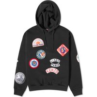 Sweatshirt KENZO Badges Regular Hoodie Sort | FD62SW0844MB-99J, 1