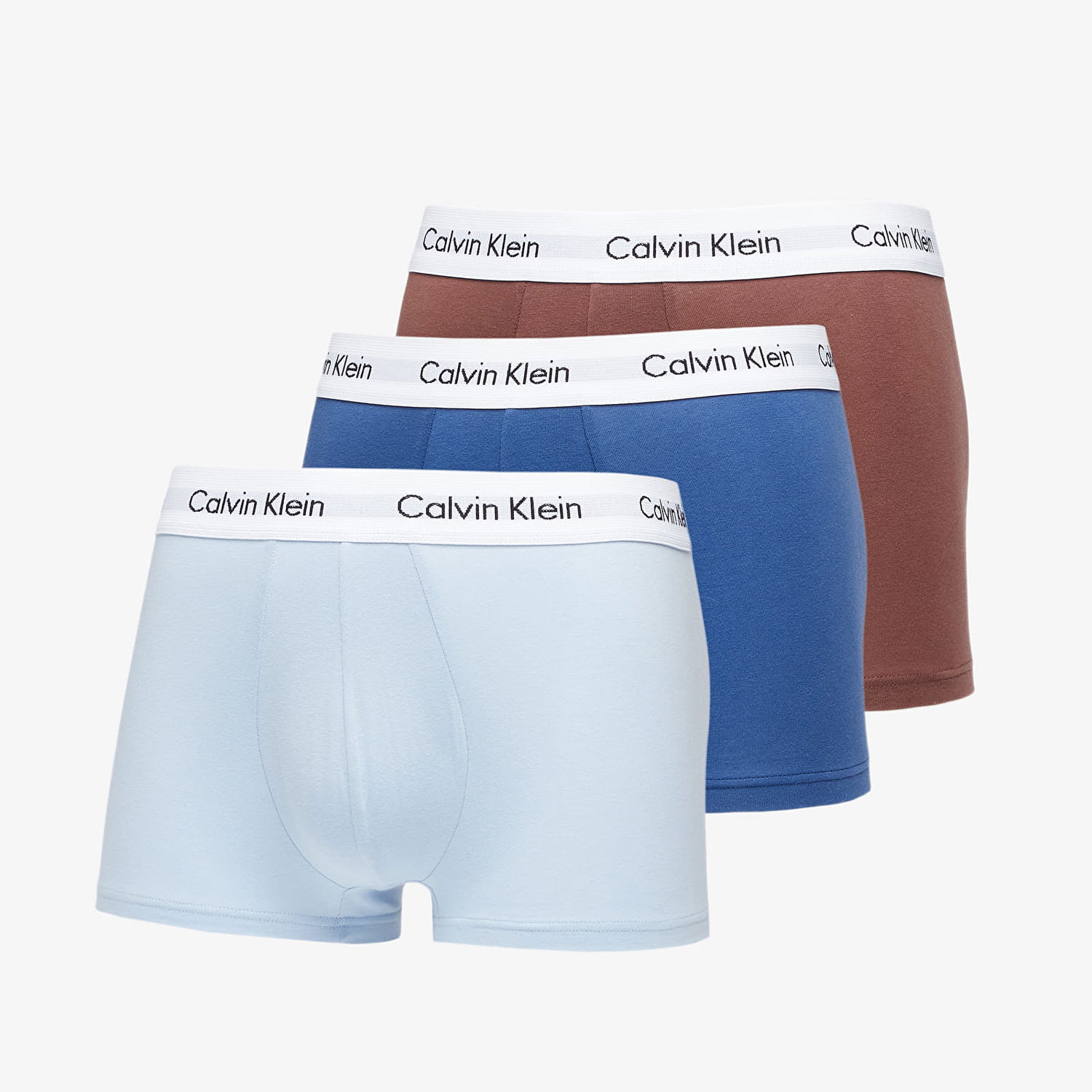 Boksere CALVIN KLEIN Cotton Stretch Classic Fit Low Rise Trunk 3-Pack Flerfarvet | U2664G H59, 0