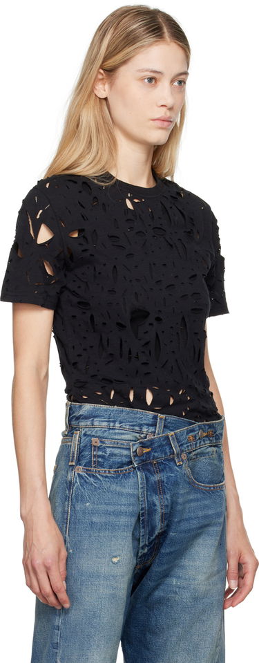 T-shirt R13 R13 Excess Distress T-Shirt Sort | R13WK245-K001A, 1