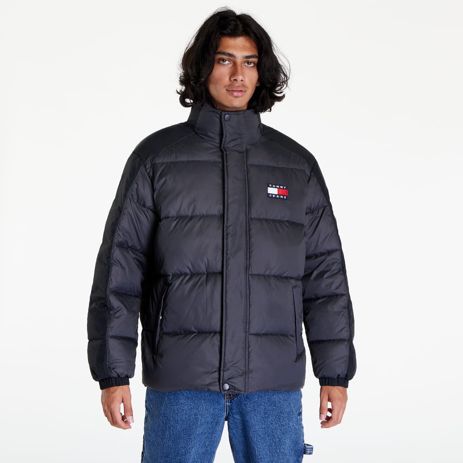Puffer jakke Tommy Hilfiger Tonal Panel Puffer Jacket Sort | DM0DM15121 BDS, 0