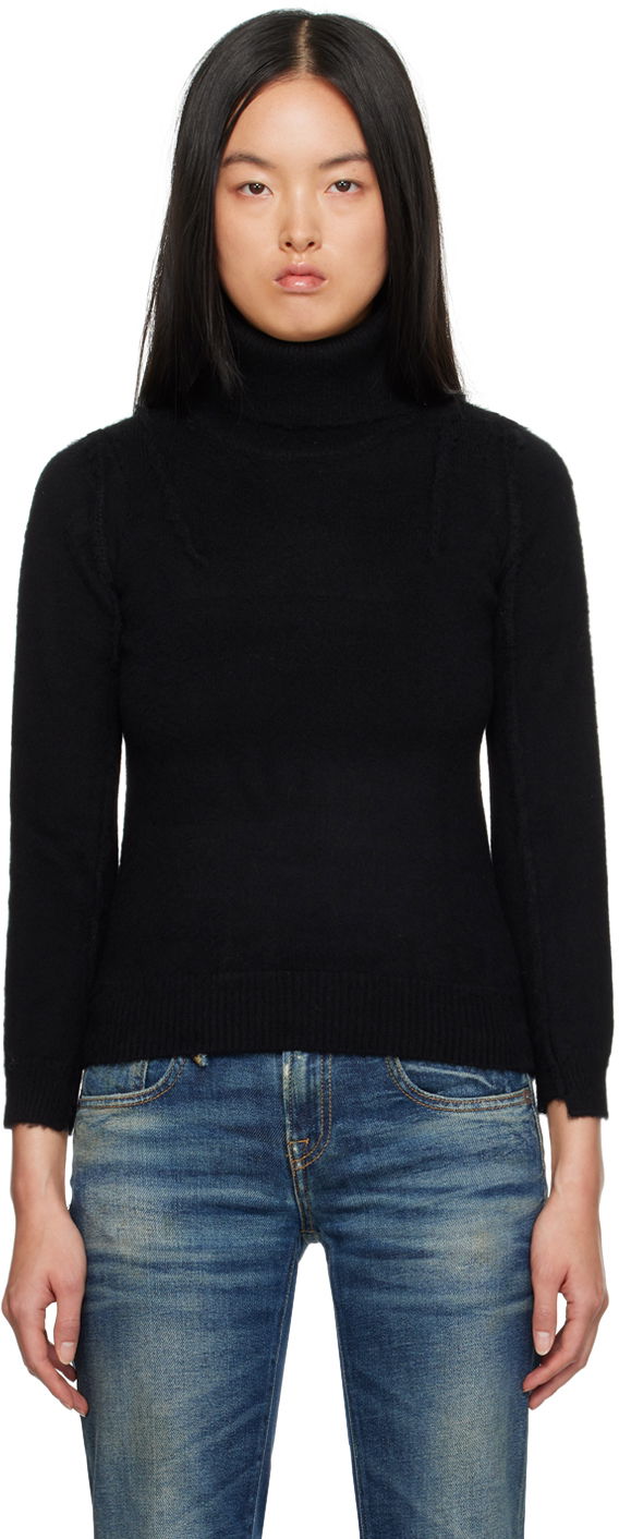 Sweater R13 R13 Flat Sleeve Turtleneck Sort | R13WY178-Y108A
