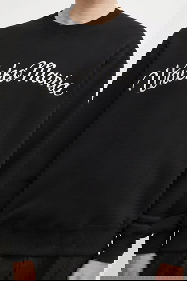 Sweatshirt WACKO MARIA Wacko Maria Script Logo Sweatshirt Sort | 25FW.WMC.SS08, 3