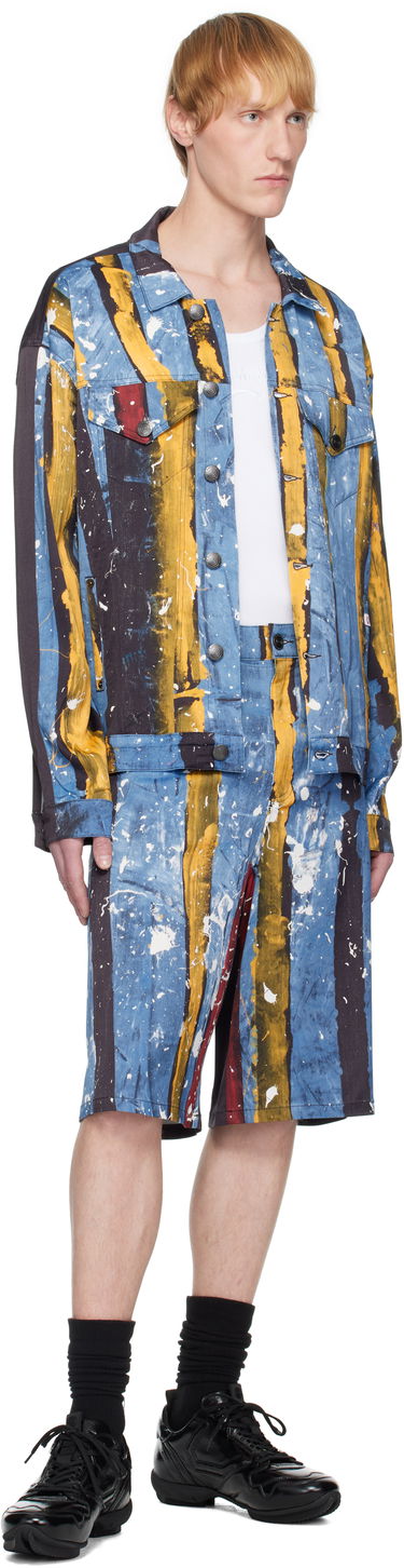 Jakke Charles Jeffrey Loverboy Charles Jeffrey LOVERBOY Silky Oversized Printed Jacket Flerfarvet | 54010601, 3