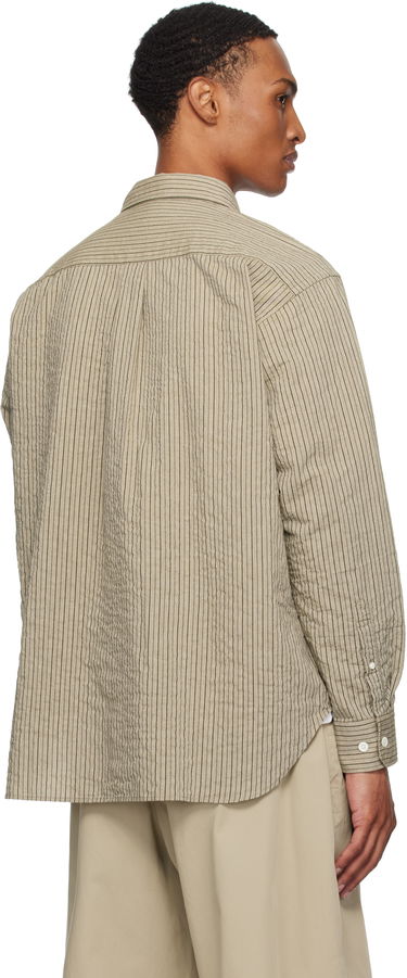 Skjorte NORSE PROJECTS Norse Projects Oversized Striped Shirt Beige | N40-0828, 2