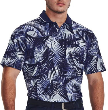 Polo skjorte Under Armour Iso-Chill Graphic Palm Polo Shirt Flerfarvet | 1377367-410, 0