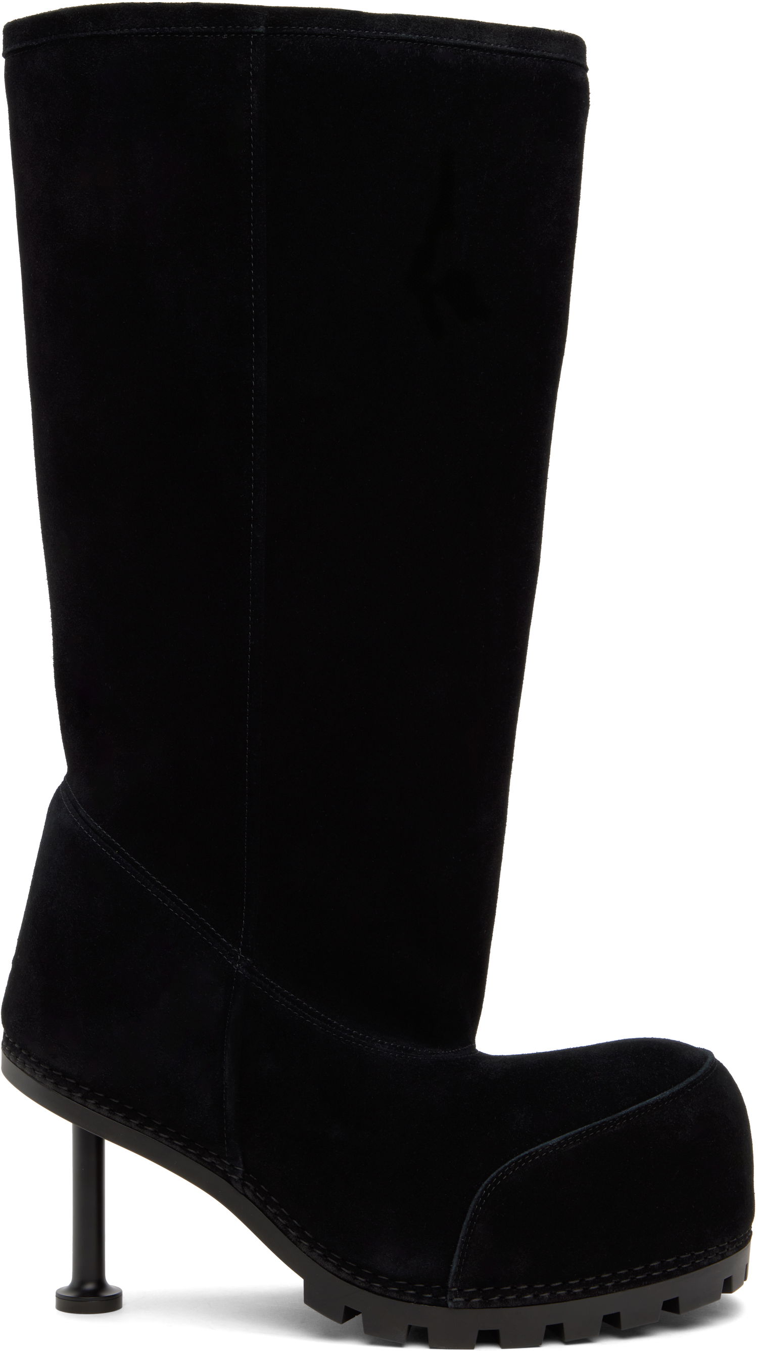 Sneakers og sko Balenciaga Suede High Heel Boots Sort | 802178 WBFC1, 0