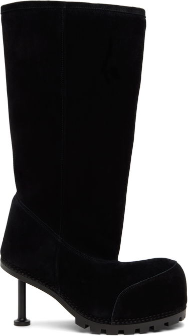 Sneakers og sko Balenciaga Suede High Heel Boots Sort | 802178 WBFC1, 0