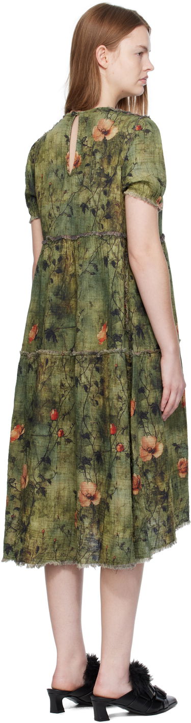 Kjole R13 R13 Relaxed Reversible Midi Dress Grøn | R13WR465-R582B, 2