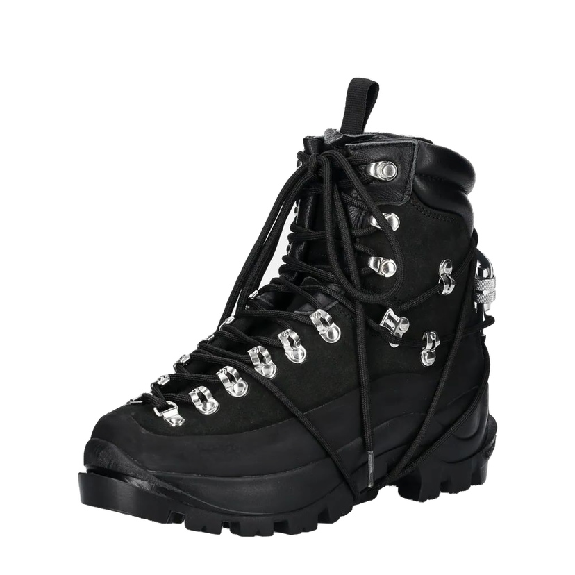Sneakers og sko HELIOT EMIL Black Leather Hiking Boots Sort | HE.17.024.BLK01