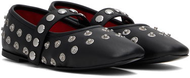 Sneakers og sko Stella McCartney Stella McCartney Ryder Popper-Studded Ballerina Flats Sort | 810473W1IL0, 3
