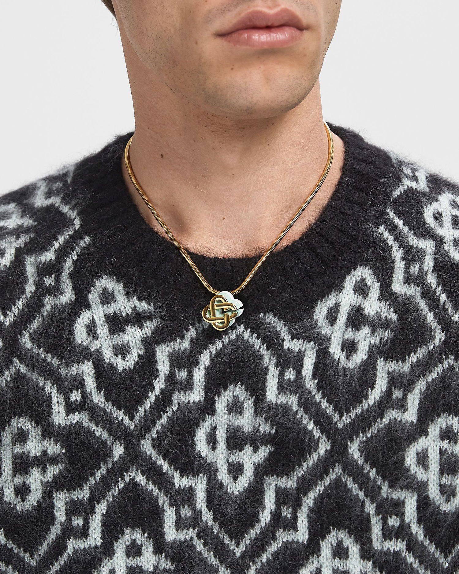 Halskæde Casablanca Stacked Pendant Necklace Flerfarvet | APF25-JW-291-01, 1