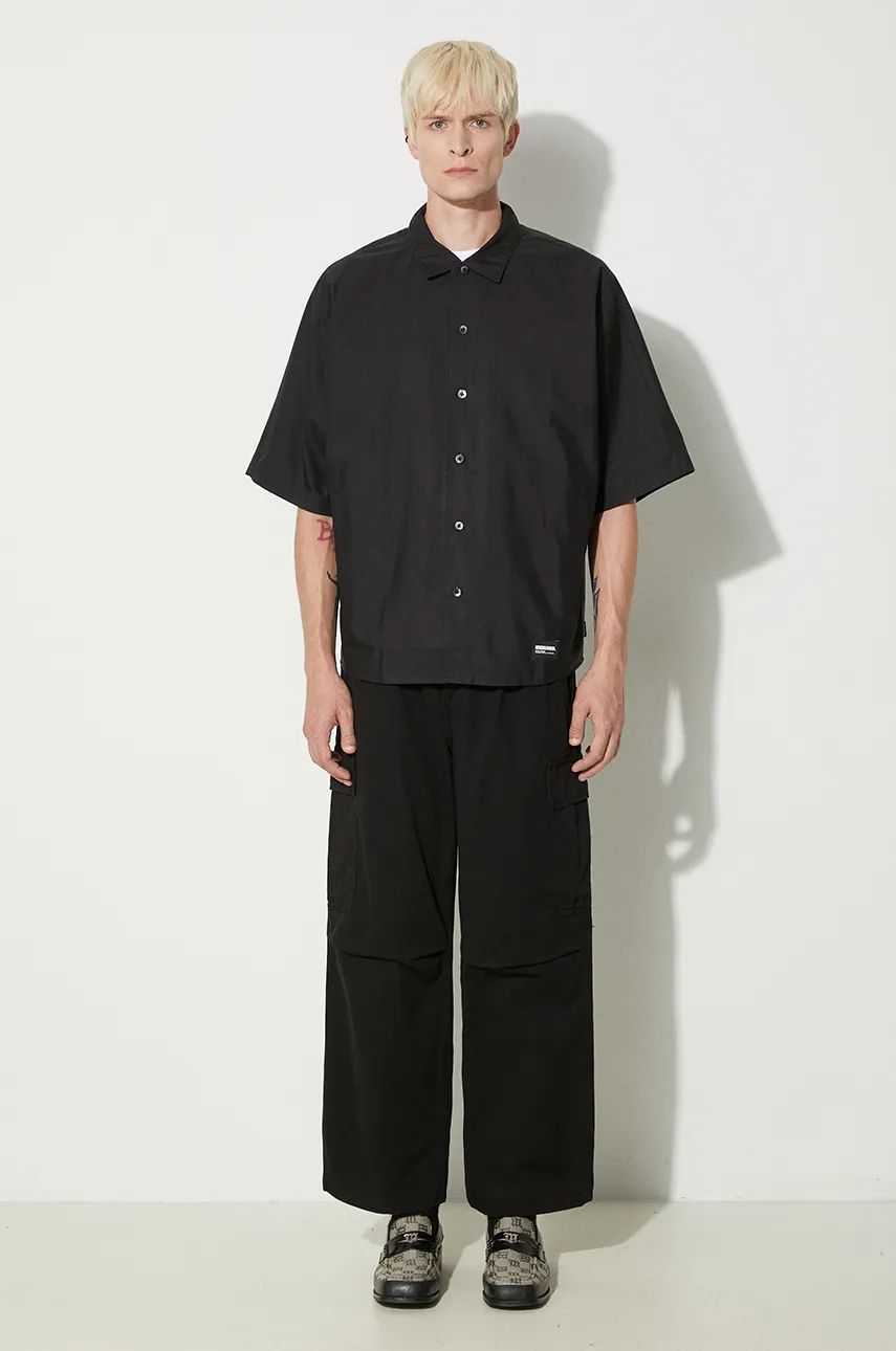 Skjorte Neighborhood Shirt With Classic Collar Sort | 241AQNH.SHM05, 1