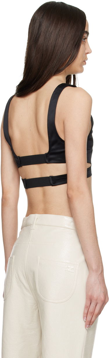 Tanktop Courrèges Courrèges Cutout Tank Top Sort | 322CBR014AC0017, 2