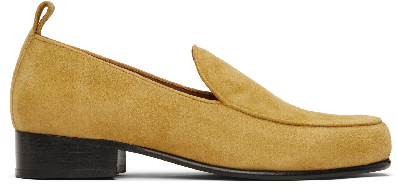 Skopleje BY FAR BY FAR Alfred Suede Loafers Gul | MWFFC023KL007BR052PL, 0