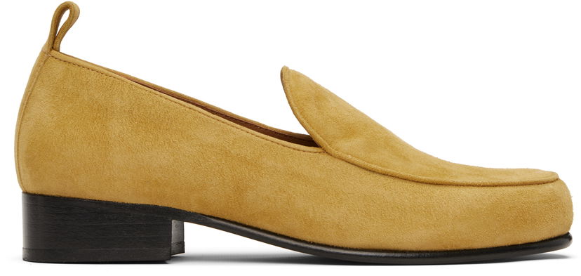 Skopleje BY FAR BY FAR Alfred Suede Loafers Gul | MWFFC023KL007BR052PL