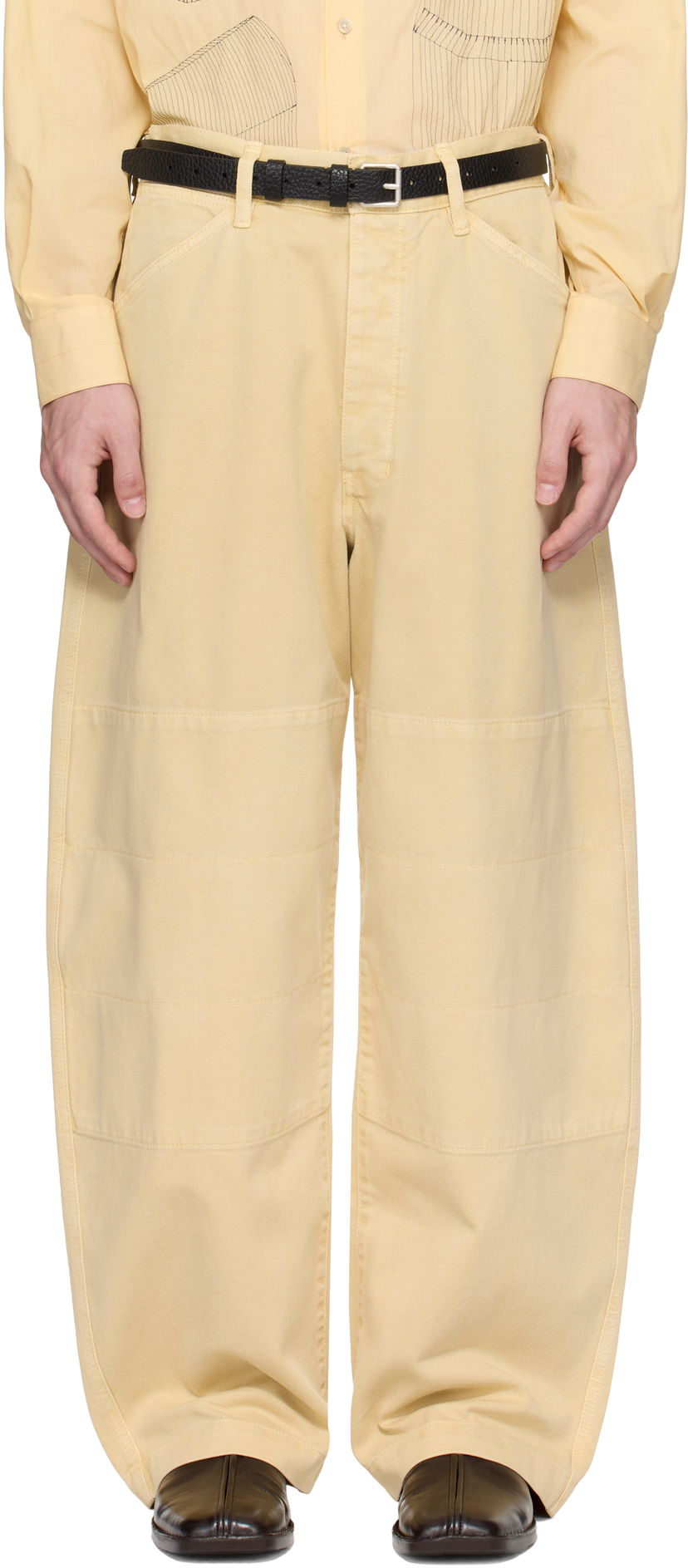 Jeans LEMAIRE Lemaire Big Work Jeans Gul | PA1152 LD1045