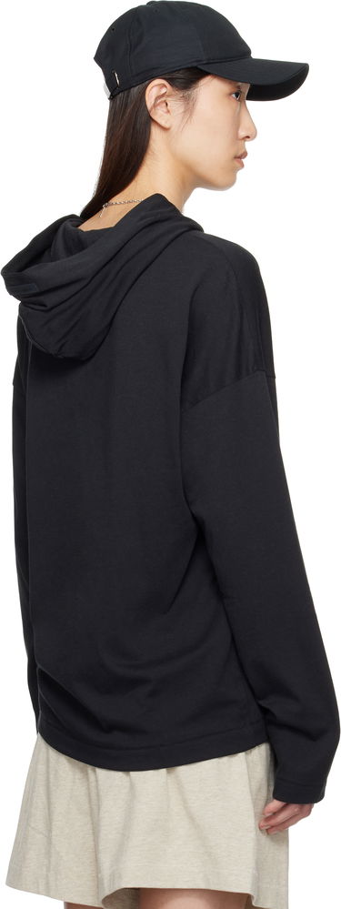 Sweatshirt Fear of God Fear of God ESSENTIALS Long Sleeve Hoodie Sort | 125SP257040FW, 2