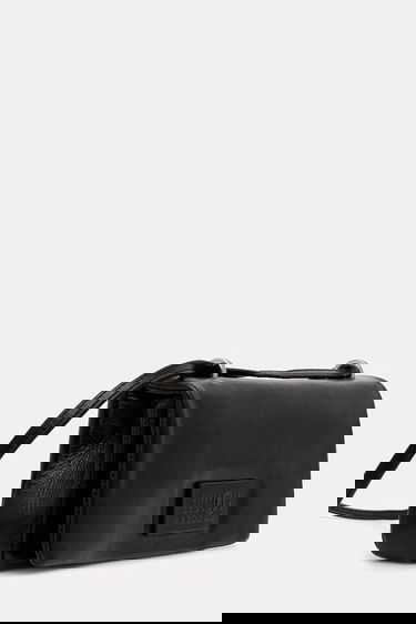 Håndtaske Maison Margiela MM6 Maison Margiela Leather Shoulder Bag Sort | SB5ZH0022.P7187.T8013, 1