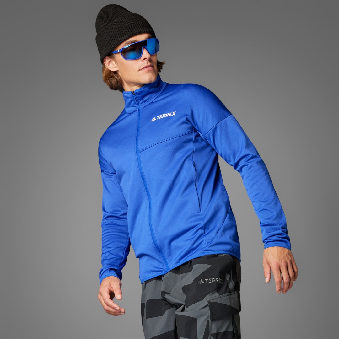 Vindjakke adidas Performance Terrex Xperior Climawarm Light Fleece Jacket Blå | JE1354, 0