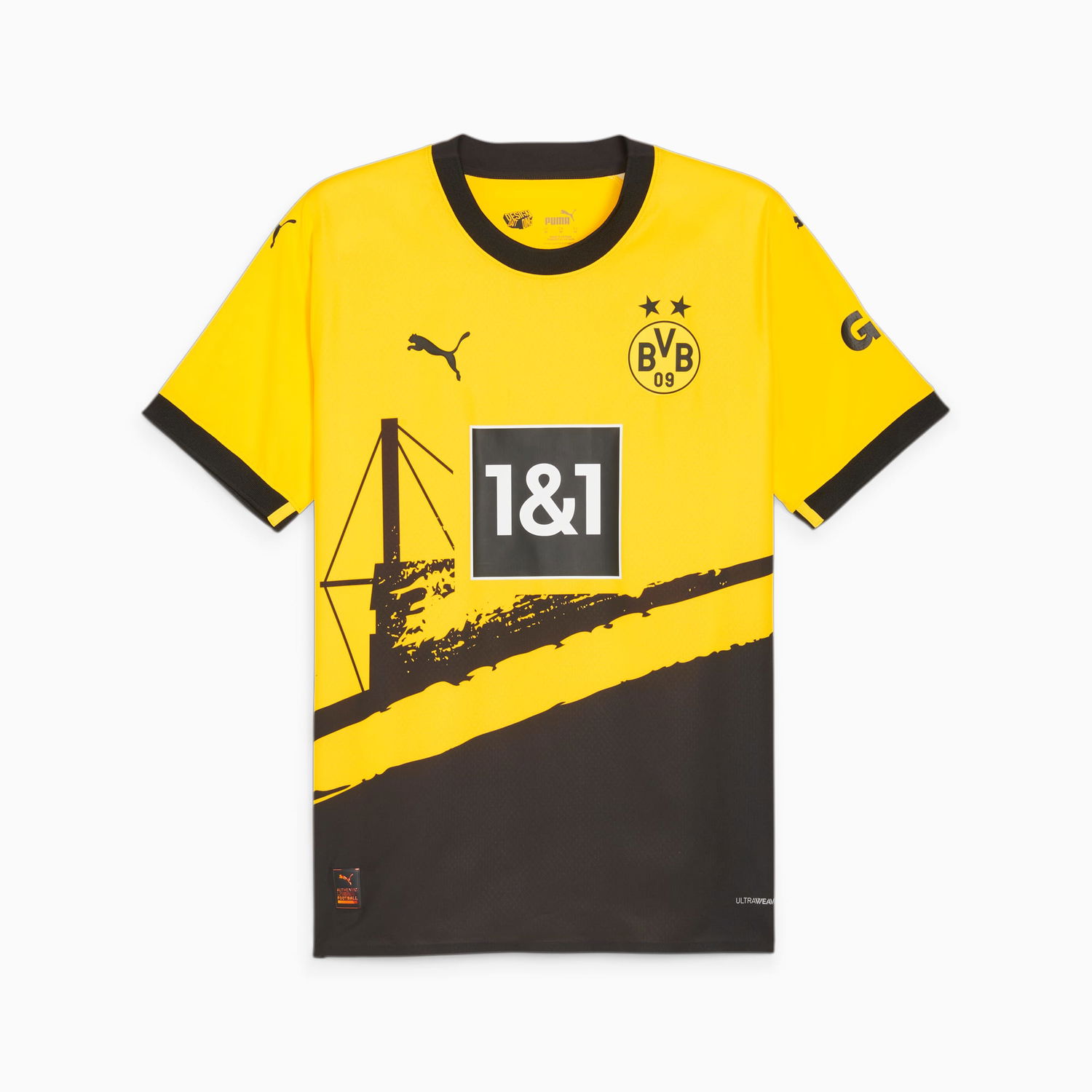 Jersey Puma Borussia Dortmund 23/24 Home Authentic Jersey Gul | 770603_01, 0