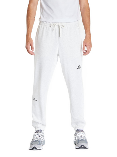 Joggingbukser New Balance Essentials Magnify Fleece Jogger Hvid | MP23504SAH