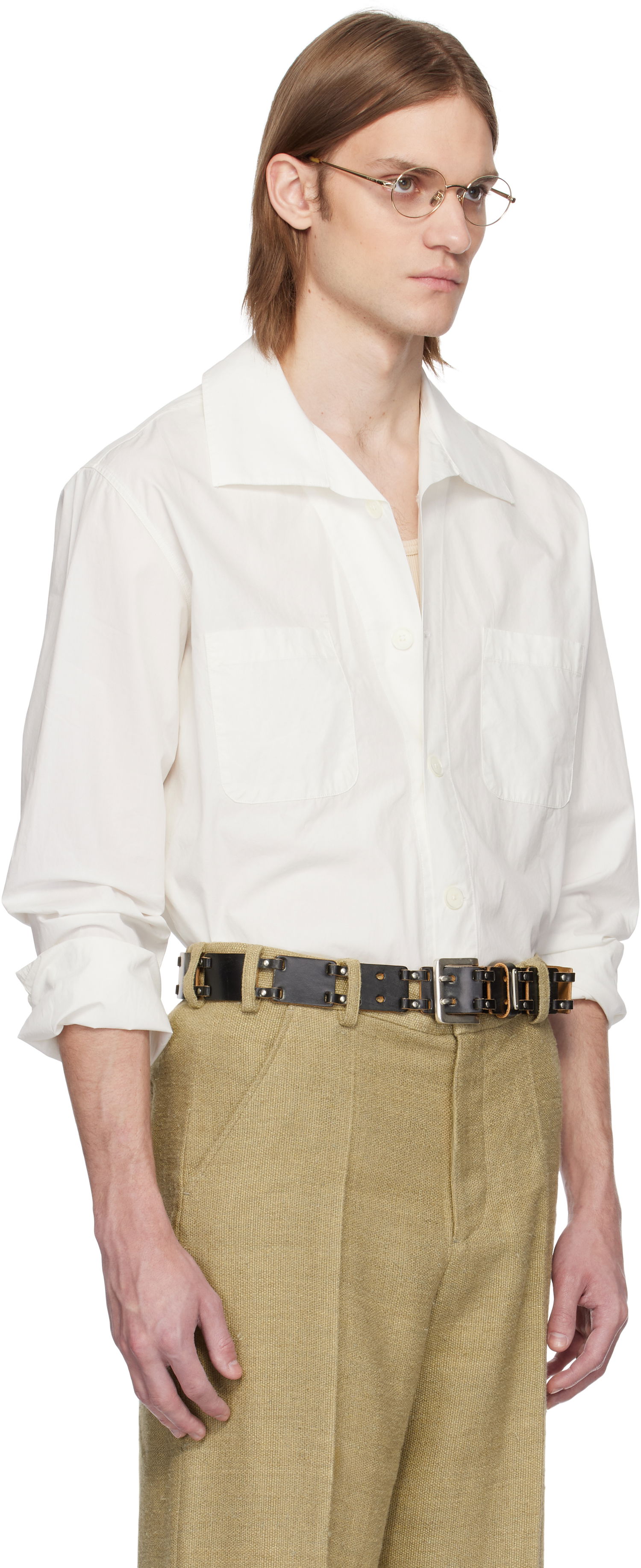 Skjorte OUR LEGACY OUR LEGACY Funnel Shirt Hvid | M2252FW, 1