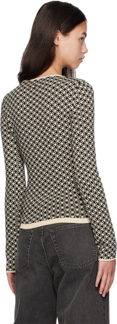 Sweater Maison Margiela MM6 Maison Margiela Allover Check Knit Sweater Beige | S52HL0050 M13137, 2