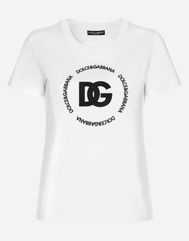 T-shirt Dolce & Gabbana Tshirt Manica Corta Hvid | F8T00ZHU7H8W0800, 0