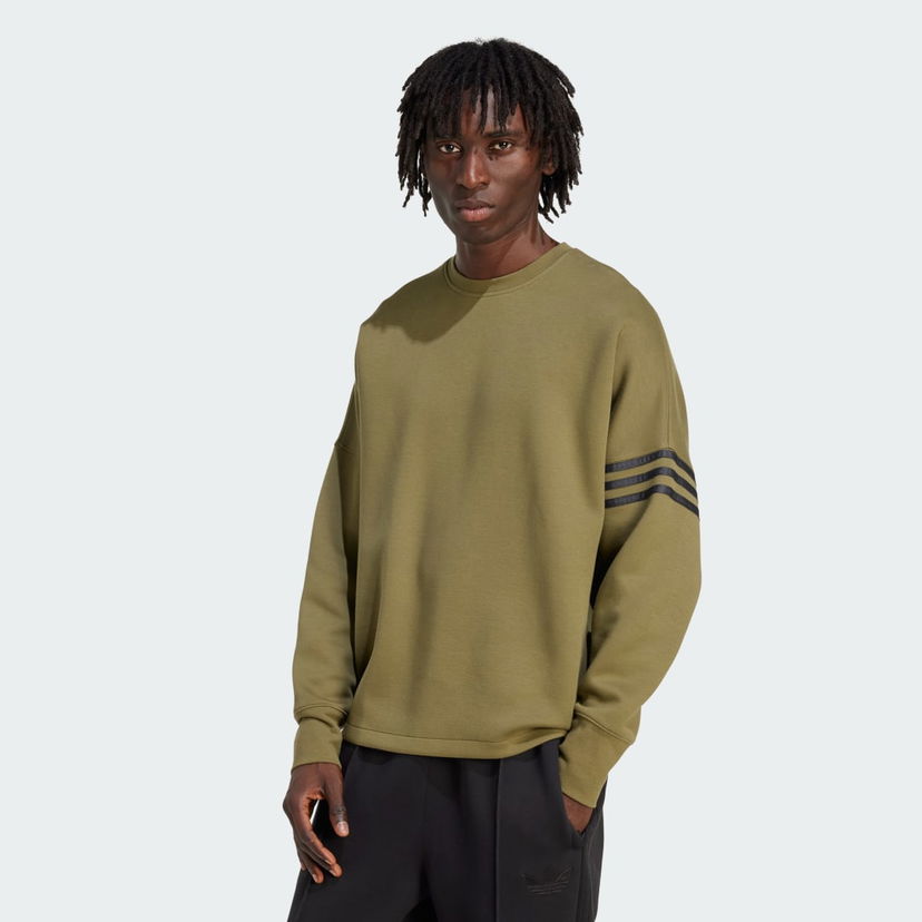 Sweatshirt adidas Performance Neuclassics Oversized Crew Sweatshirt Grøn | JW7917