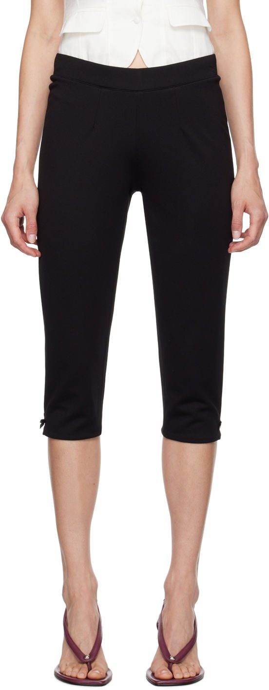 Leggings GUIZIO Guizio Caria Capri Leggings Sort | P24201K063, 0