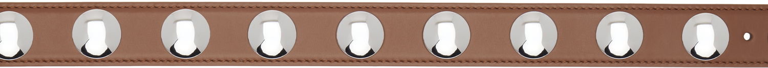 Bælter Khaite KHAITE Benny Studded Leather Belt Brun | 10014-930, 1