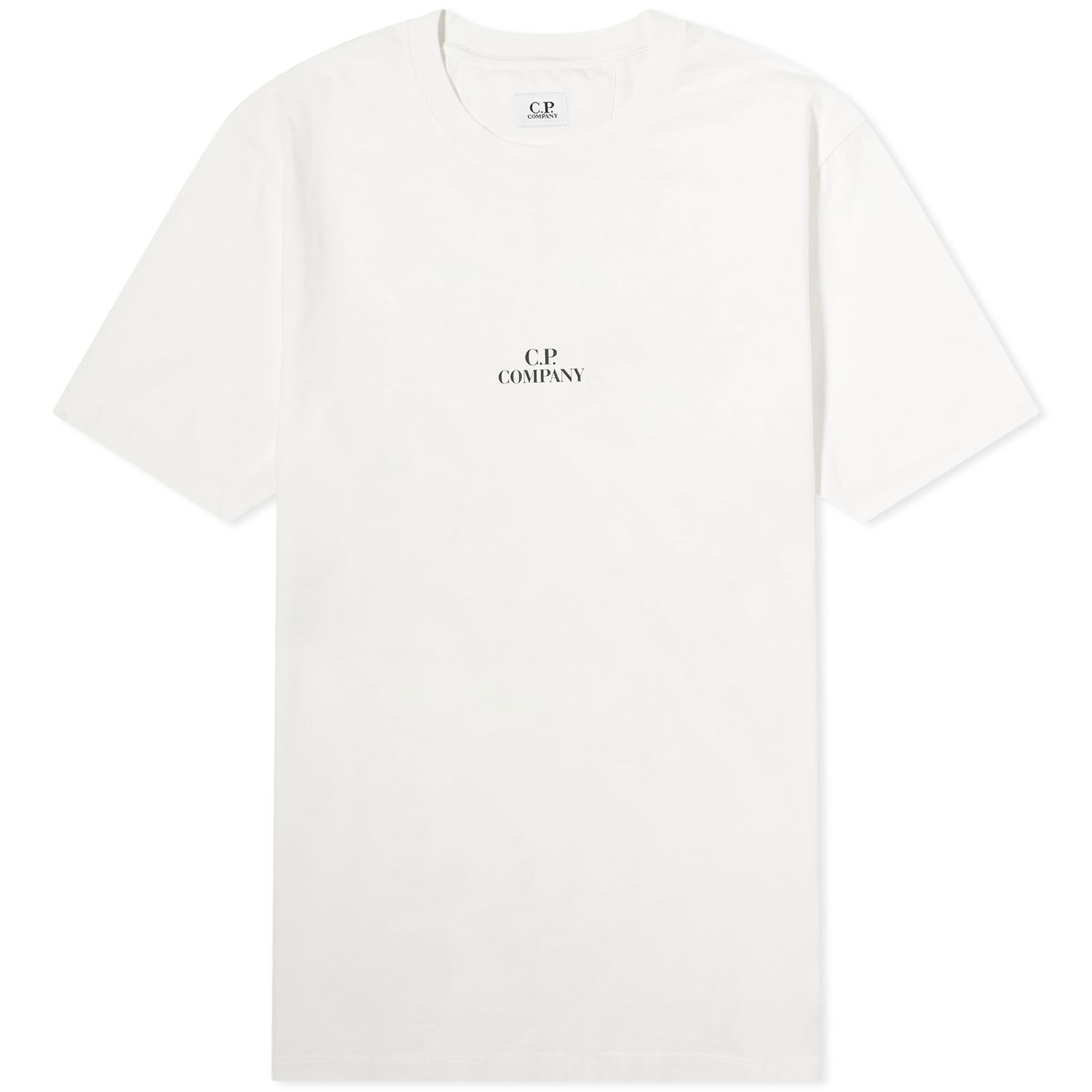 T-shirt C.P. Company 30/1 Jersey Graphic T-Shirt Gauze White Hvid | CMTS141A-006586W-103, 0