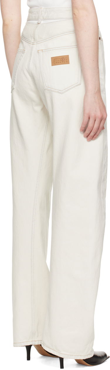 Jeans Maison Margiela MM6 Maison Margiela 5 Pocket Jeans Hvid | S62LB0190 M30018, 2
