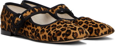 Kjole Repetto Repetto Georgia Mary Jane Square-Toe Ballerinas Brun | V4141PONY, 3